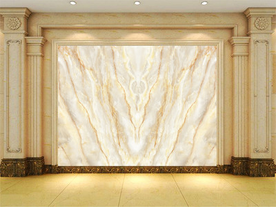 大理石石紋簡約歐式大板背景墻